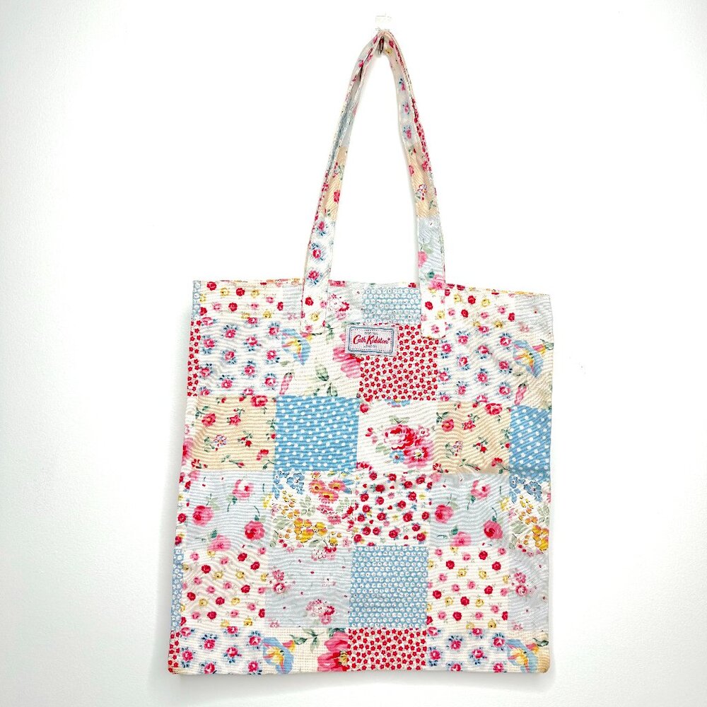 Cath Kidston London Floral Patchwork Print Canvas Tote Bag